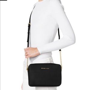 Authentic Michael Kors black crossbody bag